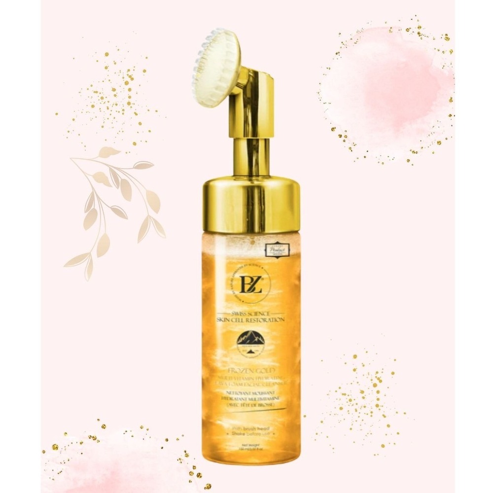 Below Zero Frozen Gold Multi-Vitamin Hydrating Lava‎ Foam Facial Cleanser 150ml